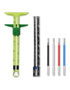 Regla de Medición de Costura 5-en-1 KISEER con 4 Marcadores