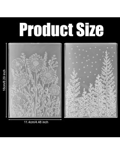 2 Carpetas de Relieve 3D Gosknor 11.4x16 cm para Scrapbooking 2