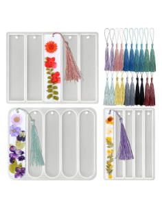 Juego de 3 Moldes de Silicona TZIFQO para Marcadores DIY