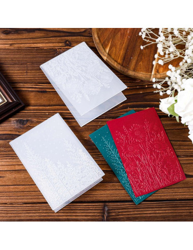 2 Carpetas de Relieve 3D Gosknor 11.4x16 cm para Scrapbooking