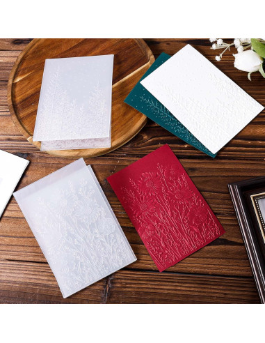 2 Carpetas de Relieve 3D Gosknor 11.4x16 cm para Scrapbooking