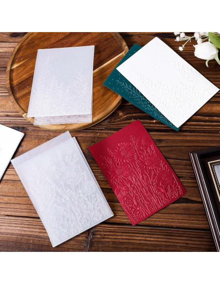 2 Carpetas de Relieve 3D Gosknor 11.4x16 cm para Scrapbooking