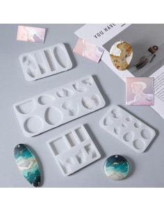 4 Moldes de Silicona para Joyería Exircy - Isla 3D 2