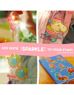 Kit de Arte de Diamante Blue Squid Unicornio - 16 Piezas 2