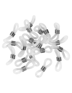 20 Conectores de Cadena para Gafas Silicona Kuyaehe Ajustables