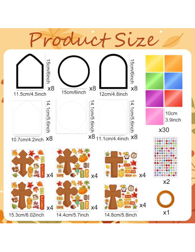 Kit de Manualidades Religiosas Otoño Cinrobiye 24 Piezas