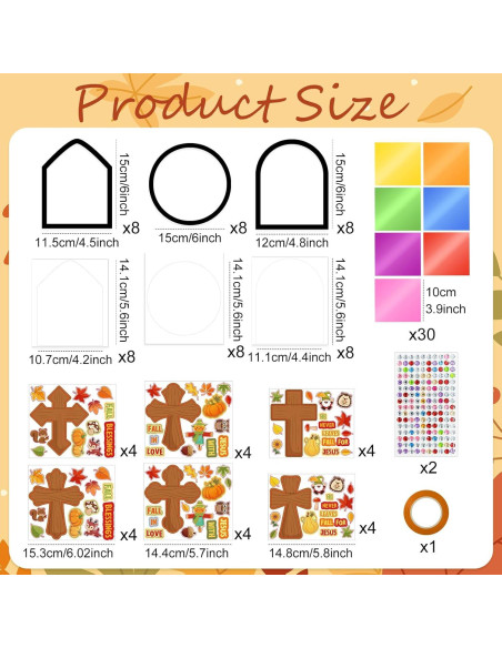 Kit de Manualidades Religiosas Otoño Cinrobiye 24 Piezas