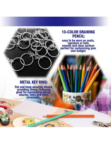 Kit de Manualidades Waltool 161 Piezas con Películas Retráctiles