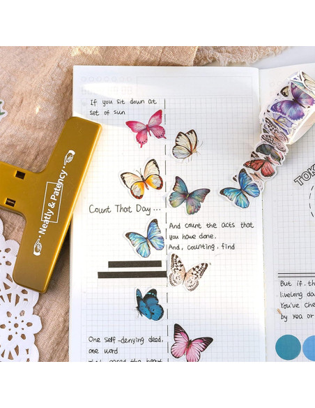 8 Rollos de Cinta Washi Vintage BROVITI para DIY y Scrapbooking