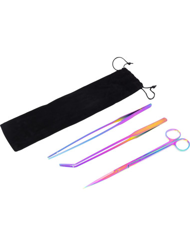 Kit de Herramientas de Acuascaping Mandala Crafts 3 en 1 Acero Inoxidable