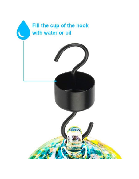 Ganchos de Alimentador de Colibrí Picowe 4 Paquetes 4.1 cm