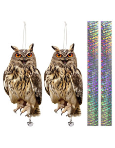 Buhos Colgantes de Plástico OffiCreative - 2 Pcs Ahuyentadores