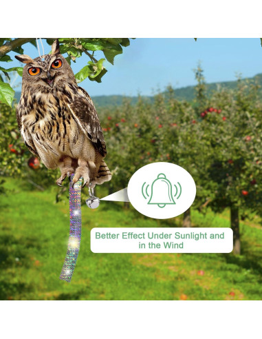 Buhos Colgantes de Plástico OffiCreative - 2 Pcs Ahuyentadores