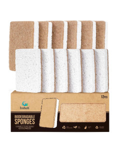 Esponjas de Cocina Ecológicas Isshah - 12 Unidades de Sisal