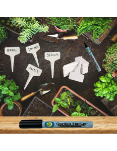 100 Etiquetas de Plástico Tipo T 133 SUPPLY - Jardín Interior/Exterior 2