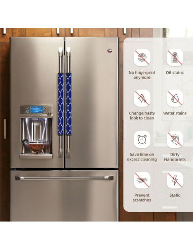 Cubiertas de Manijas de Refrigerador GzLeyigou 2 Pcs Neopreno