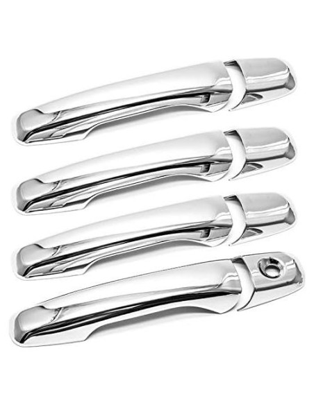 Cubierta de Manija de Puerta Cromada eLoveQ para Ford Explorer 2011-2016 y Edge 2011-2015