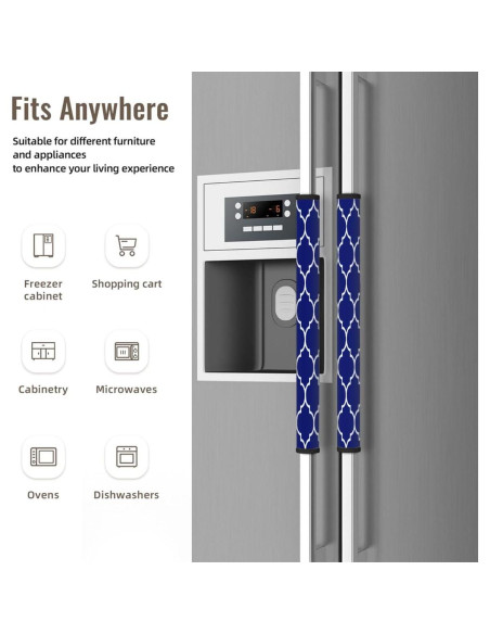 Cubiertas de Manijas de Refrigerador GzLeyigou 2 Pcs Neopreno