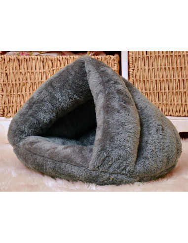 Cama para mascotas Beskie L 45x45cm Gris suave y cálida