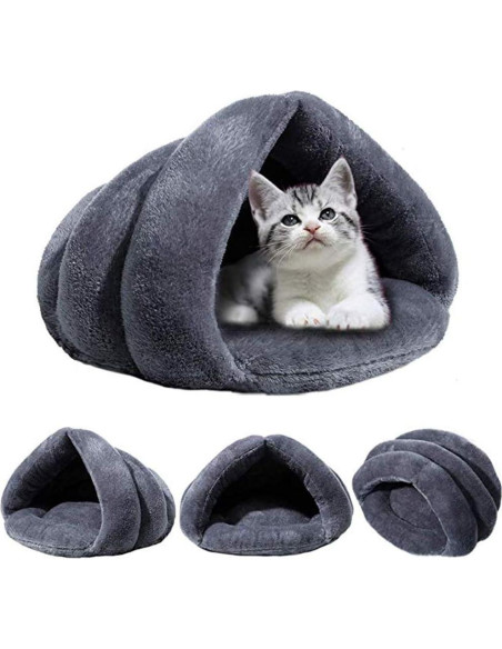 Cama para mascotas Beskie L 45x45cm Gris suave y cálida