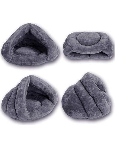 Cama para mascotas Beskie L 45x45cm Gris suave y cálida