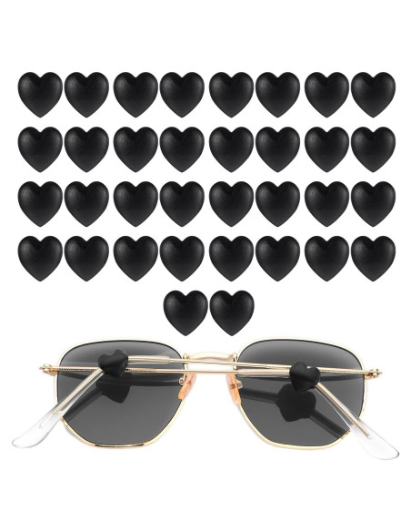 32 Sujetadores de Gafas Silicona Corazón Antideslizante