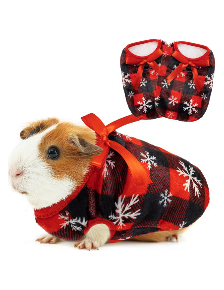 Chalecos de Navidad para Cobayas y Mascotas Pequeñas - 2 Piezas