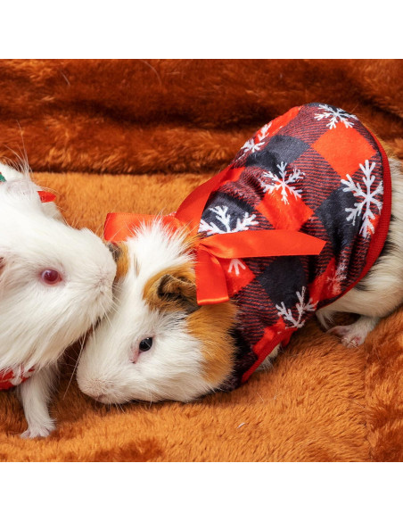 Chalecos de Navidad para Cobayas y Mascotas Pequeñas - 2 Piezas