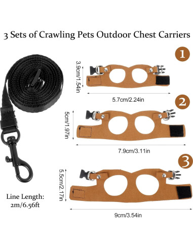 Juego de Arnés y Correa Ajustable Quilax para Dragón Barbudo