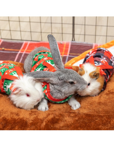 Chalecos de Navidad para Cobayas y Mascotas Pequeñas - 2 Piezas
