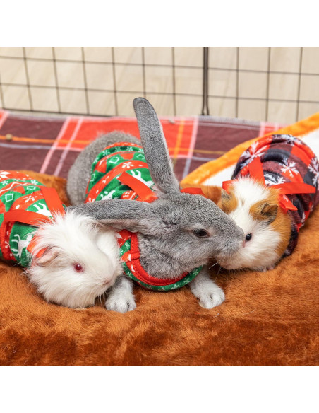 Chalecos de Navidad para Cobayas y Mascotas Pequeñas - 2 Piezas
