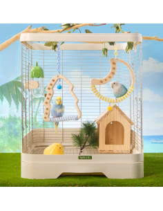 Columpio Lunar Tafit para Aves - Percha Giratoria 18x18cm 2