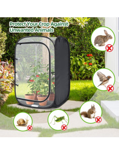 Cubierta de Planta Pop Up Ohuhu 61x61x91 cm Malla Protectora 2