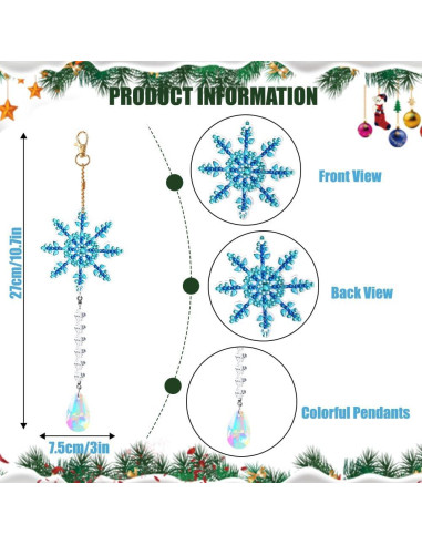 Kits de Pintura de Diamante Navidad DIYDEC 8 Piezas 5D