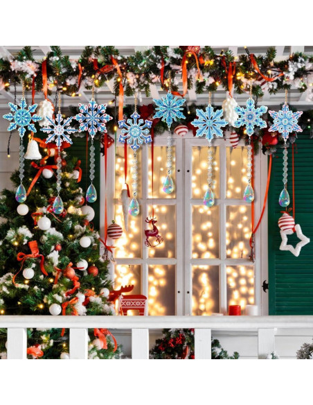 Kits de Pintura de Diamante Navidad DIYDEC 8 Piezas 5D