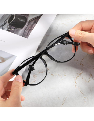 32 Sujetadores de Gafas Silicona Corazón Antideslizante