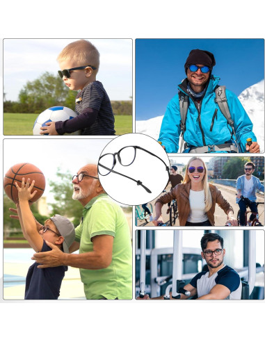 32 Sujetadores de Gafas Silicona Corazón Antideslizante