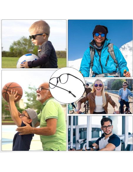 32 Sujetadores de Gafas Silicona Corazón Antideslizante