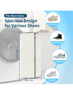 Bolsa de Lavado de Zapatos Chooseyo 2 Piezas Reutilizable 2