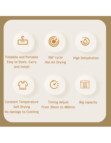 Secador portátil multifuncional Al4best CACT-S-2110 600W