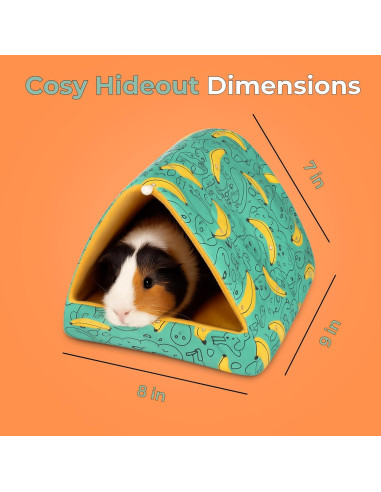 Casa para Cobayas de Madera Paulownia con Cama y Juguetes