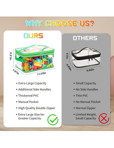 8 Bolsas de Almacenamiento de Juguetes Extra Grandes Shcsdr 2