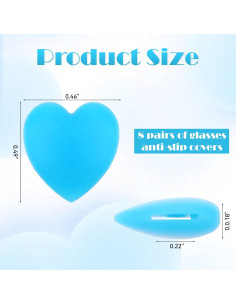 16 Sujetadores de Oído de Silicona para Gafas - Multicolor 2