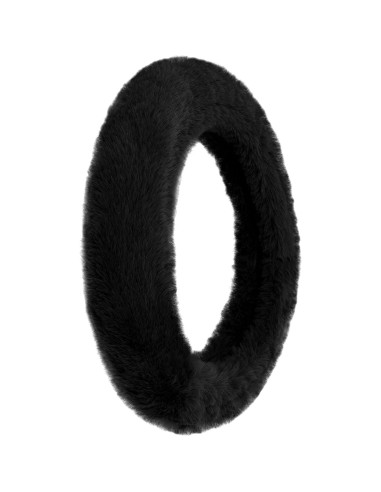 Funda de Volante FH Group de Piel Sintética Negra 37-39.5 cm