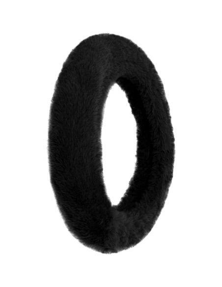 Funda de Volante FH Group de Piel Sintética Negra 37-39.5 cm