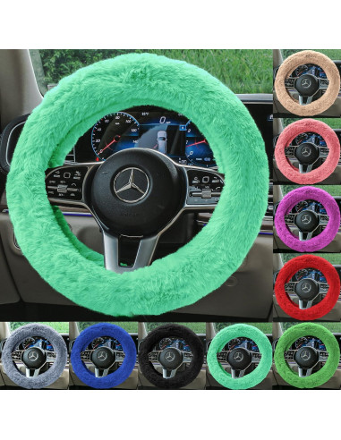 Funda de Volante FH Group de Piel Sintética Negra 37-39.5 cm