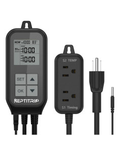 Termostato para Reptiles REPTITRIP SOP24 con Temporizador y Termómetro