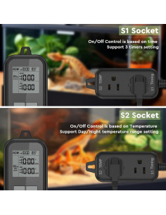 Termostato para Reptiles REPTITRIP SOP24 con Temporizador y Termómetro 2