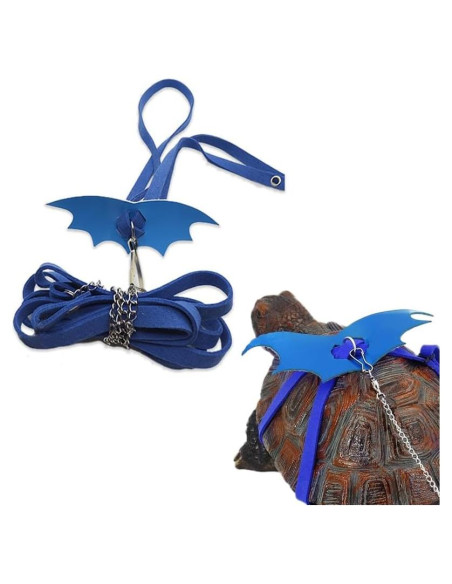 Arnés y Correa Ajustable para Tortuga HOKABLE Azul S