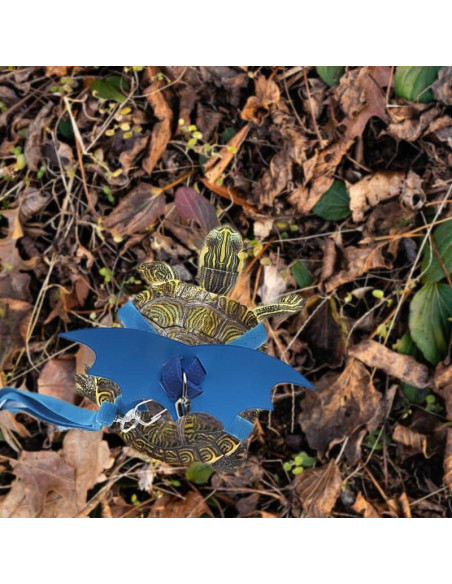 Arnés y Correa Ajustable para Tortuga HOKABLE Azul S